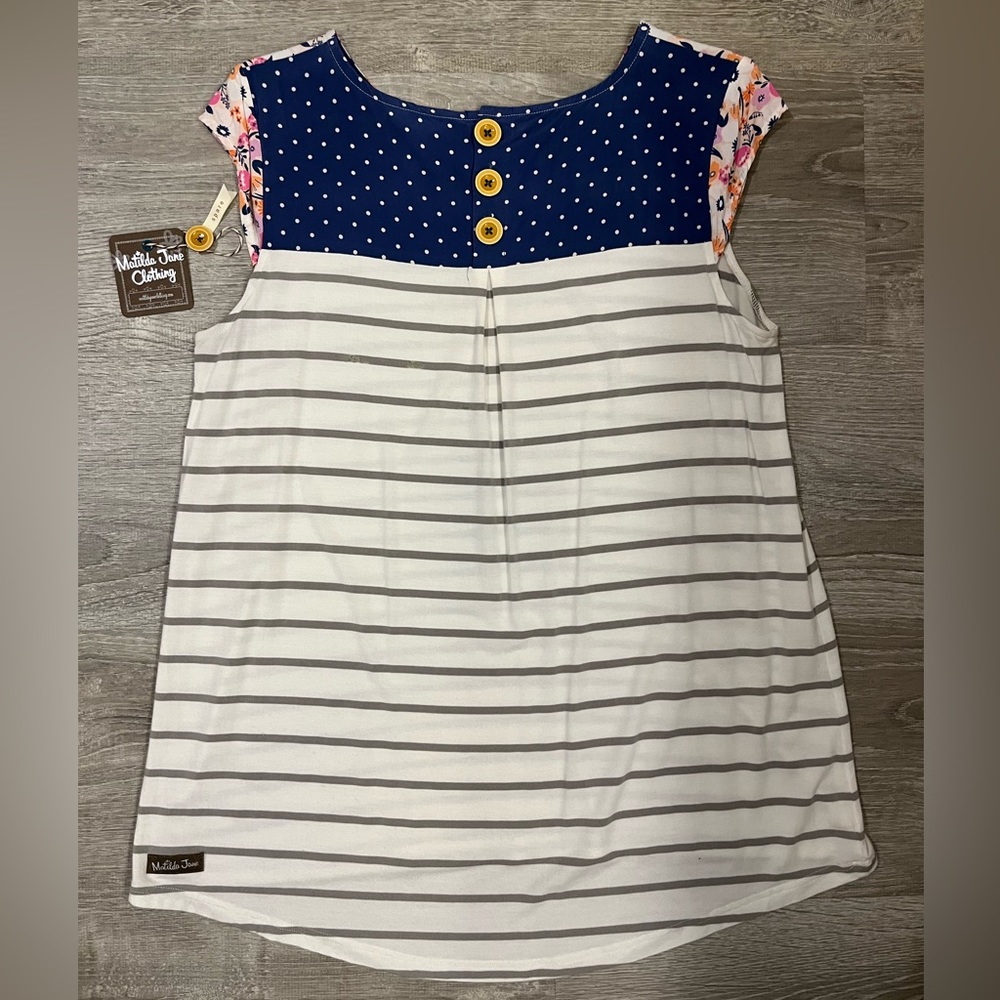 Matilda Jane Let’s Go Together Love You Lots Top size medium - Picture 2 of 5